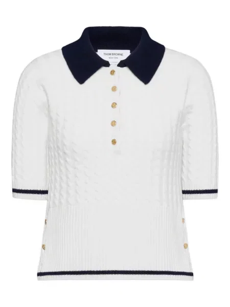 Polo Thom Browne alb