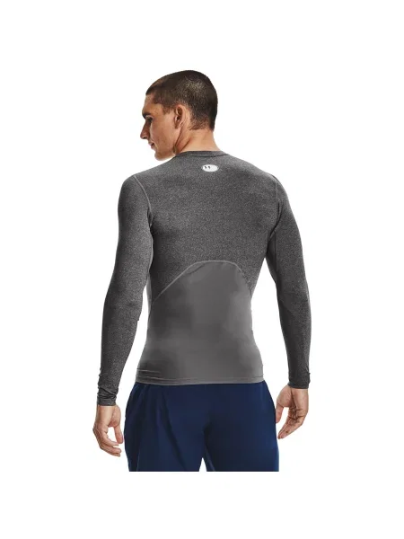 Pánske tričko Under Armour HG Armour Comp grey training longsleeve sivá