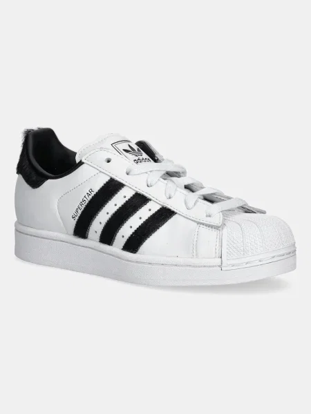 Кожени маратонки adidas Originals Superstar II W бяло