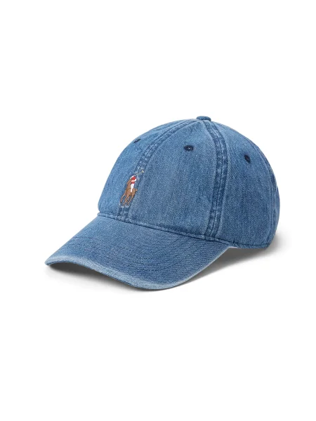 Polo Ralph Lauren șapcă de baseball din neted albastru