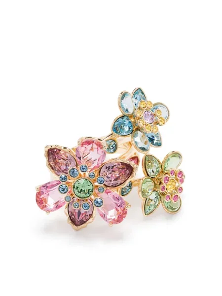 Inel Swarovski auriu