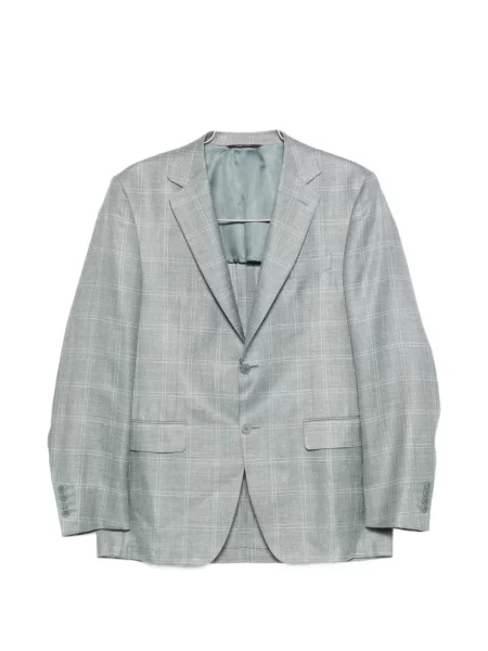 Sacou Canali în carouri albastru