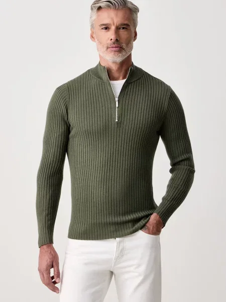 Karl Lagerfeld pulover pentru bărbați din lână verde