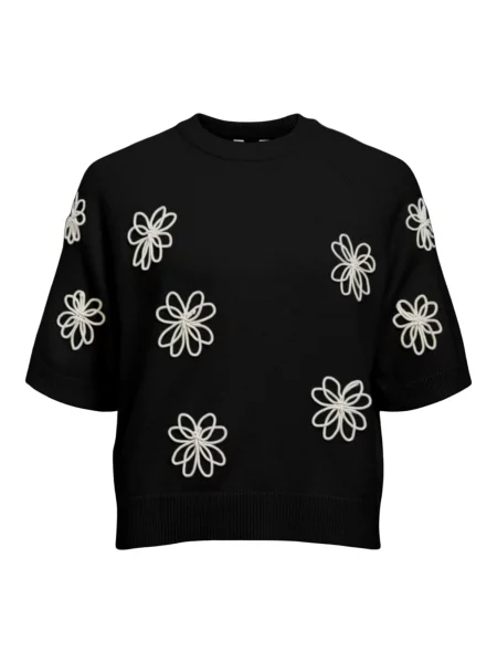 OBJECT Pulover OBJLaney Rubin negru alb