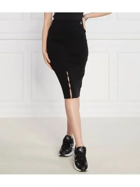 CALVIN KLEIN JEANS Fustă negru