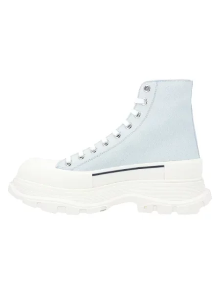 Botki Alexander Mcqueen płócienne niebieskie