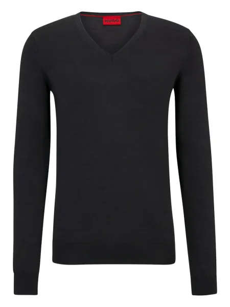 Tricou Hugo cu decolteu în V gri