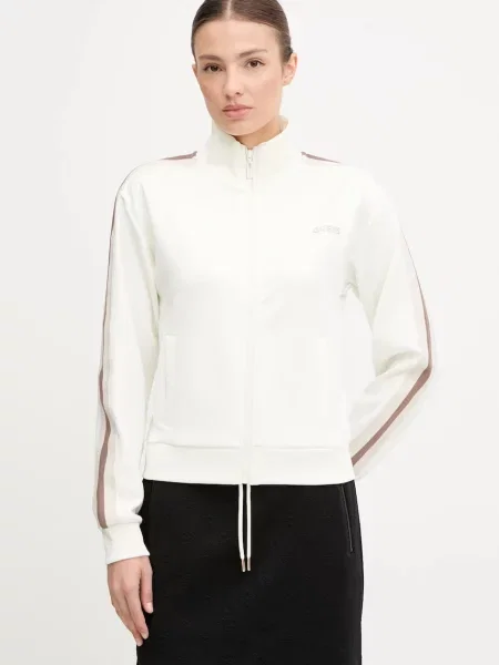 Guess bluza YARROW beżowy z aplikacją biała