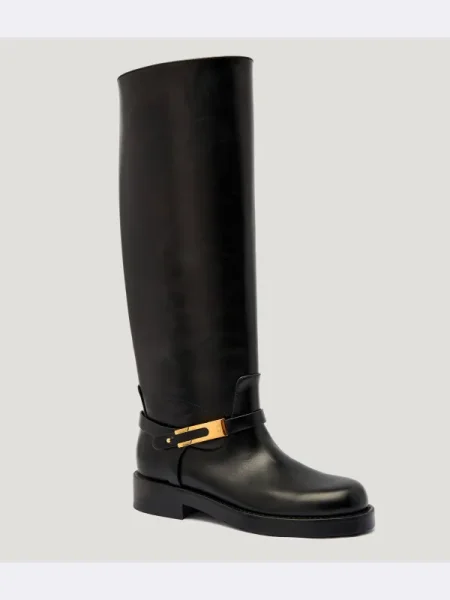 Elisabetta Franchi Cizme lungi riding negru