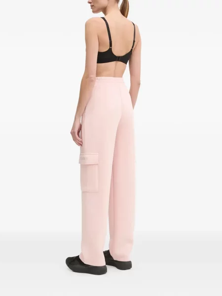 Spodnie cargo Guess do biegania różowe