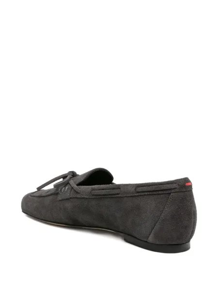 Pantofi loafer Aeyde din piele de căprioară gri