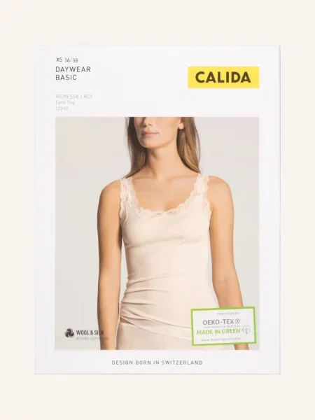 Krajkový top Calida černý