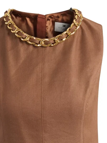 Top Elisabetta Franchi hnedá