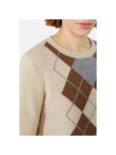 Sweter Max Mara Studio wełniany beżowy