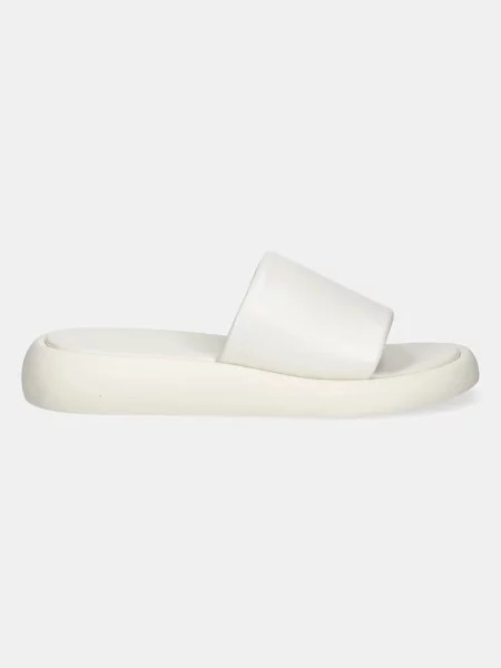 Кожаные шлепанцы Copenhagen бежевые