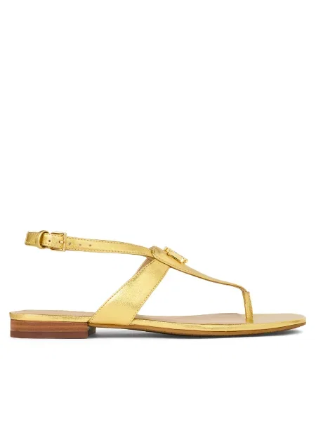 Кожени сандали Lauren Ralph Lauren Everley златисто