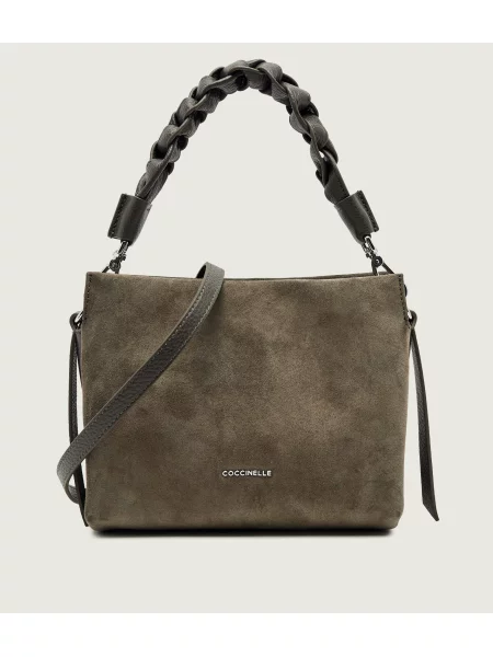Geanta crossbody Coccinelle din piele verde