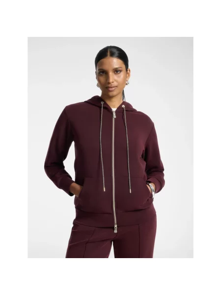 Bluza z kapturem Elena Miro' z kapturem czerwona