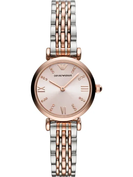 Emporio Armani Ceas analogic auriu / argintiu roz