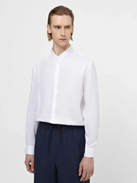 Emporio Armani Сорочка Льон білий