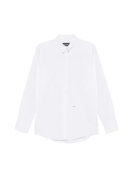 Koszula Dsquared2 ze stójką biała