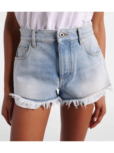 Pantaloni scurți din denim Loewe albastru
