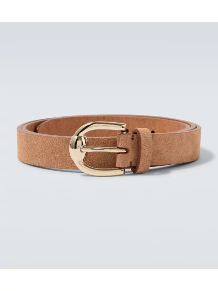 Pas Brunello Cucinelli iz semiša bež