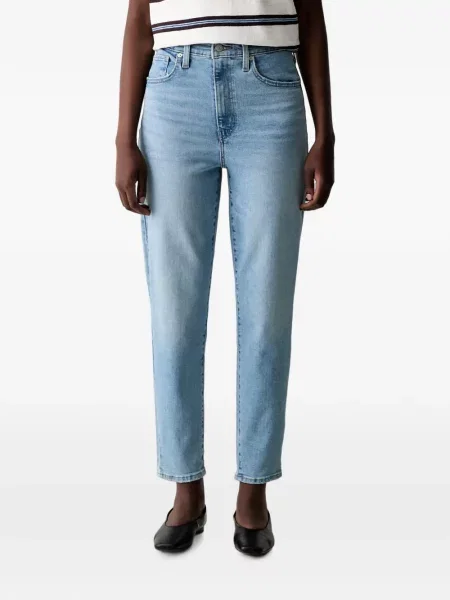 Decupat pantaloni Levi's® cu autograf cu talie înaltă alb