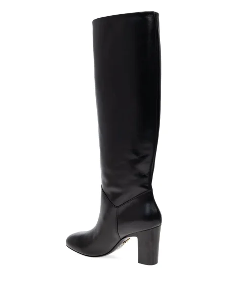 Bőr csizma Dsquared2 fekete
