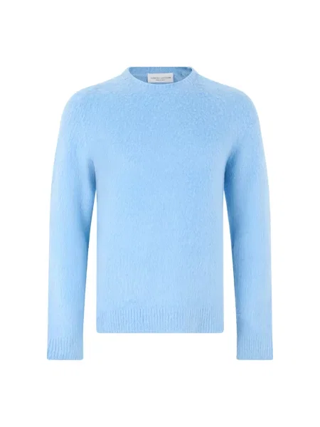 Sweter Roberto Collina niebieski