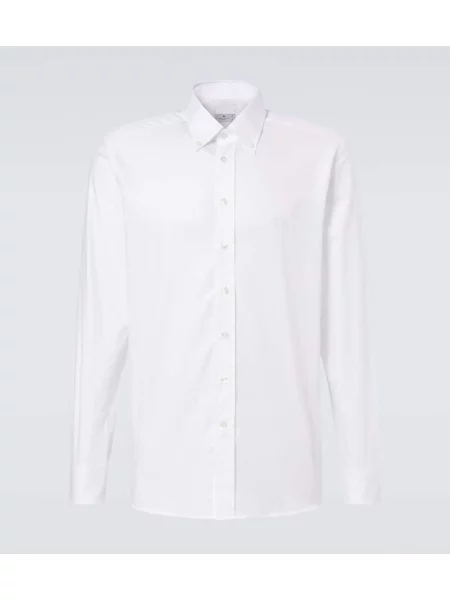 Cămașă Etro din țesătură twill alb