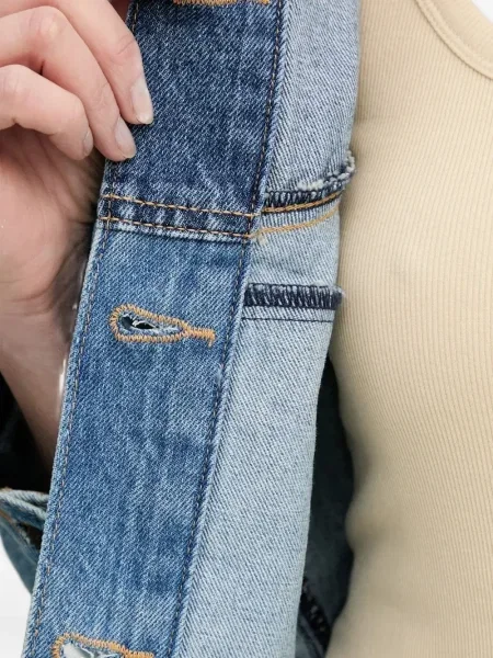 Blugi evazați Levi's® din piele de căprioară albastru