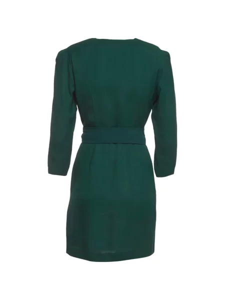 Cu centură rochie Sandro plic verde