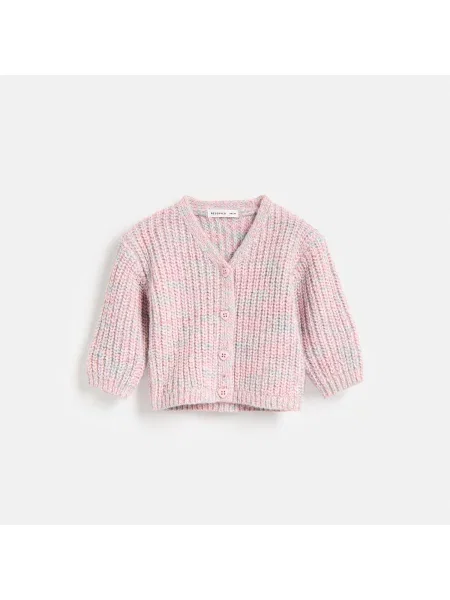 Reserved Kétszínű kardigán pasztellpink