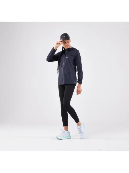 Kurtka do biegania przeciwdeszczowa Kiprun Run Rain szara