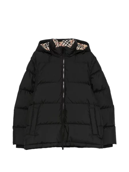 Geacă cu puf Burberry cu autograf negru