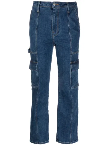 Jeansy Simkhai o krotszym kroju niebieskie