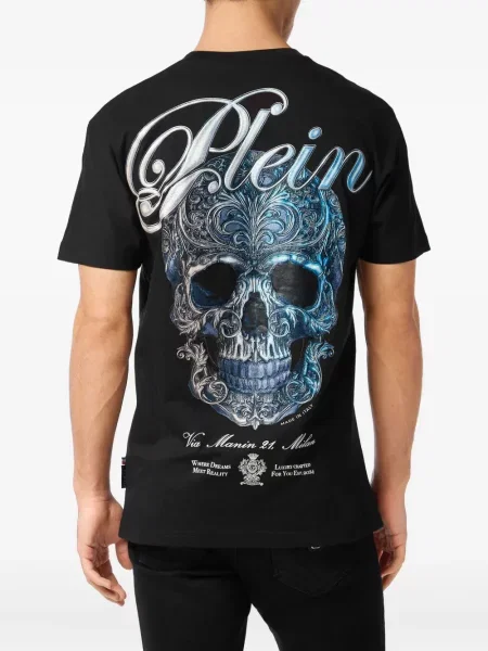 Μπλούζα Philipp Plein με σχέδιο μαύρο