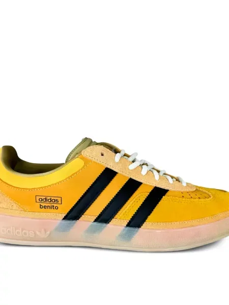 Τρέξιμο παντελόνι Adidas με σχέδιο με λεοπαρ μοτιβο κίτρινο