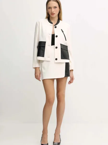 Піджак Armani Exchange однобортний візерунок бежевий