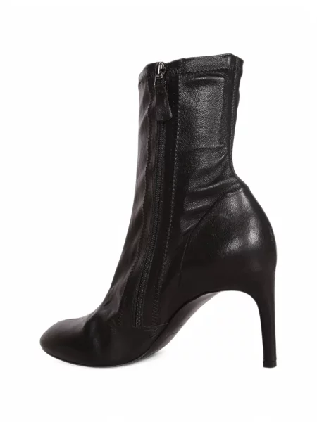 Botine Del Carlo din piele negru