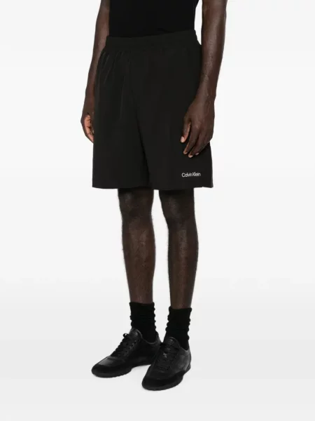 Pantaloni scurți Calvin Klein cu imagine negru