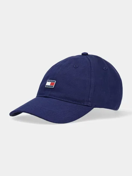 Tommy Jeans czapka z daszkiem granatowy z aplikacją