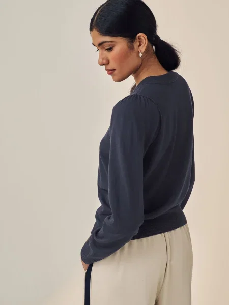 Next Pulover bleumarin