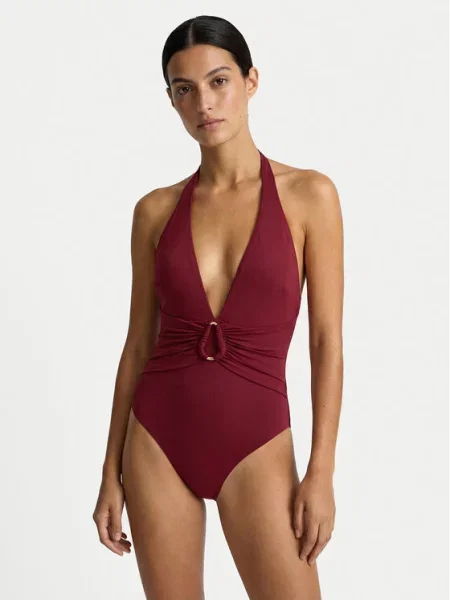 Guess Купальник бордовий