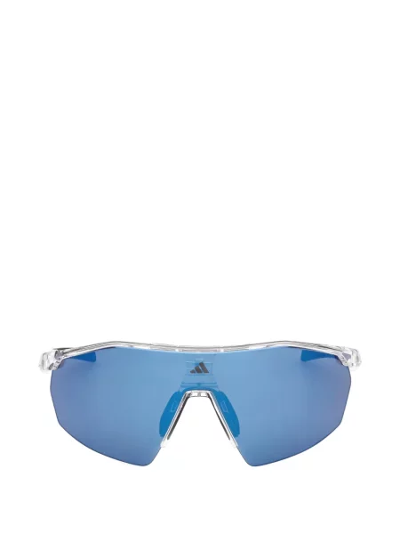Ochelari de soare Adidas cu imprimeu geometric alb