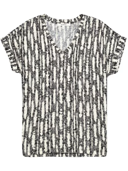 GARCIA Tricou negru alb