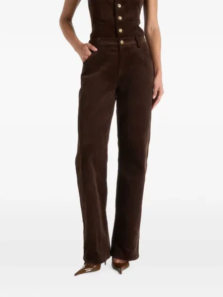 Pantaloni Manière De Voir de catifea cord maro