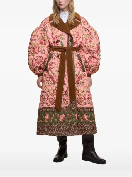 Палто Farm Rio на цветя розово