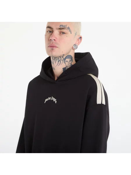 Mikina s kapucňou Palm Angels s autogramom čierna